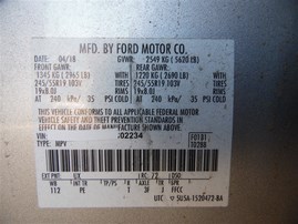 2018 Ford Edge Titanium Silver 3.5L AT 4WD #F22073